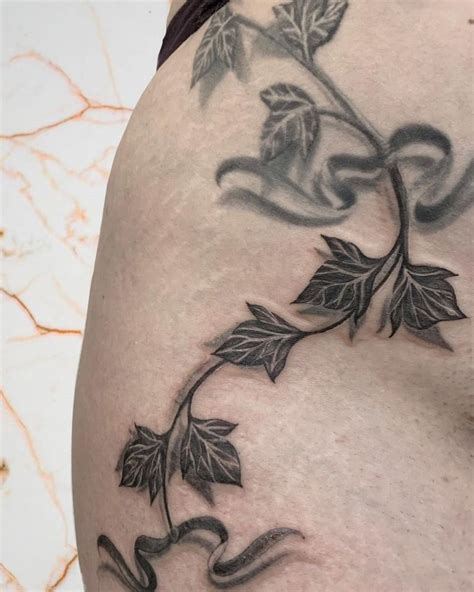 realistic black ivy tattoo|black ivy tattoo services.